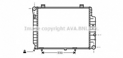 AVA QUALITY COOLING ms2155 -  Радиатор, охлаждение двигателя